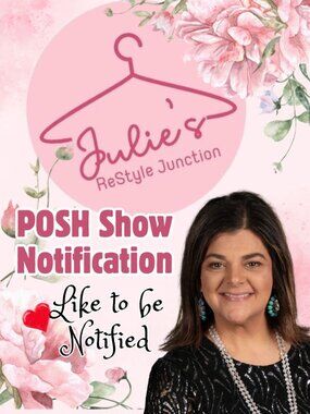 Julie is LIVE! ❤️🥳  Live Show Notification Flyer!